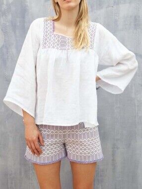 Nina Leuca Corona Top White Size M*
